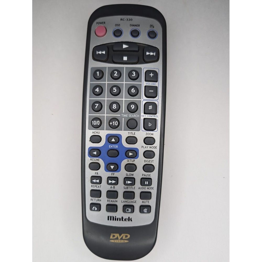 Minter DVD Video Remote Control RC-320 TESTED/ WORKS